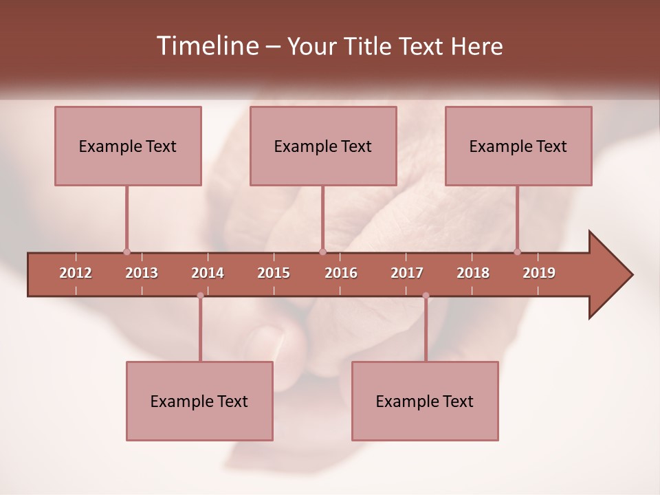 An Elderly Person Holding The Hand Of A Younger Person PowerPoint Template