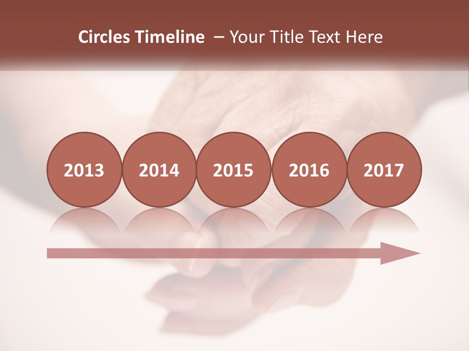 An Elderly Person Holding The Hand Of A Younger Person PowerPoint Template