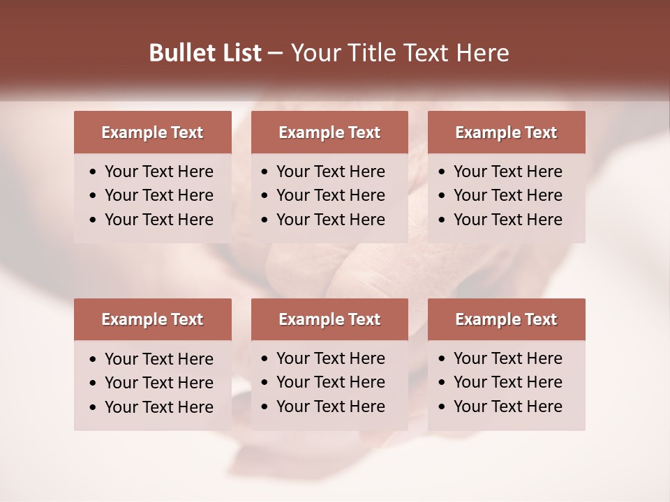 An Elderly Person Holding The Hand Of A Younger Person PowerPoint Template