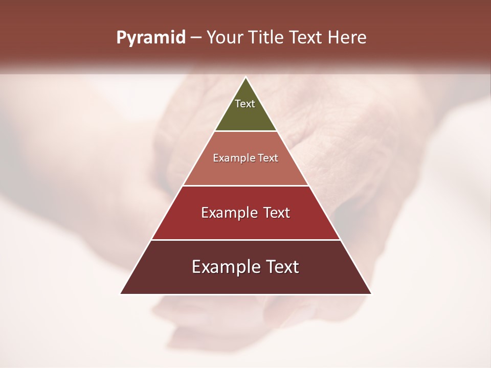 An Elderly Person Holding The Hand Of A Younger Person PowerPoint Template