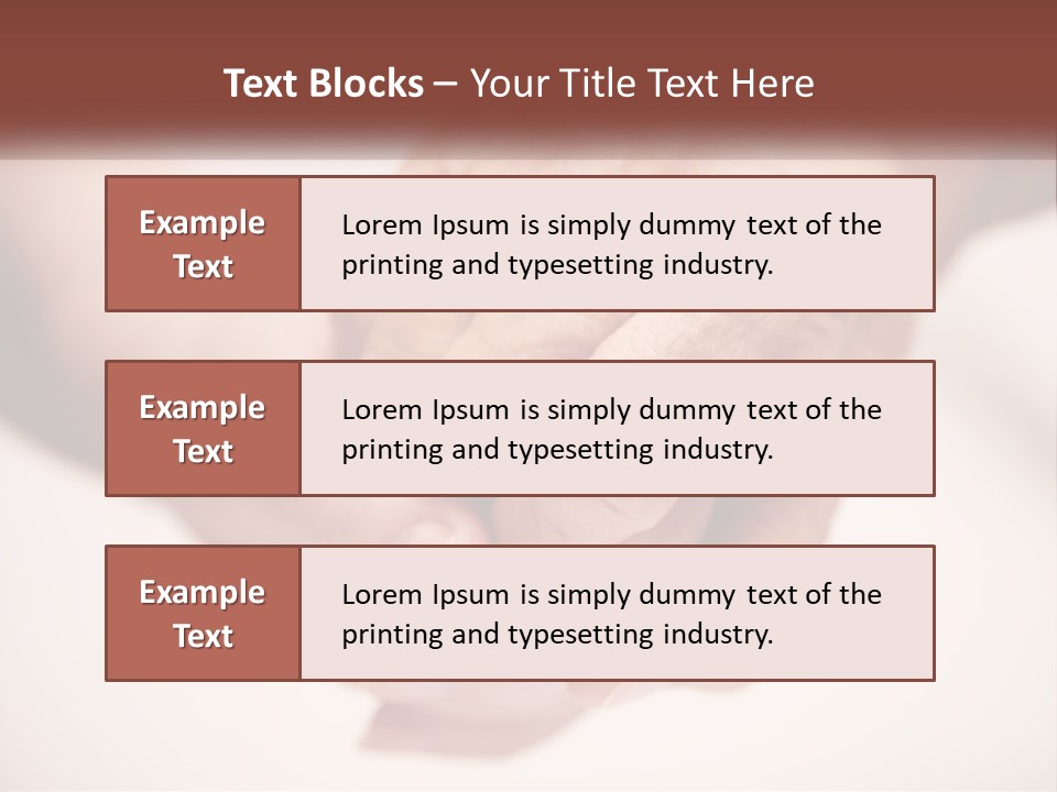 An Elderly Person Holding The Hand Of A Younger Person PowerPoint Template