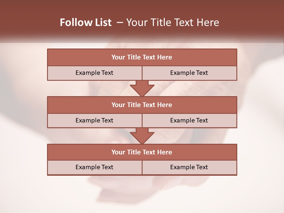 An Elderly Person Holding The Hand Of A Younger Person PowerPoint Template
