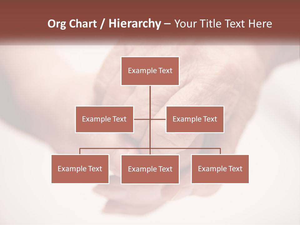 An Elderly Person Holding The Hand Of A Younger Person PowerPoint Template