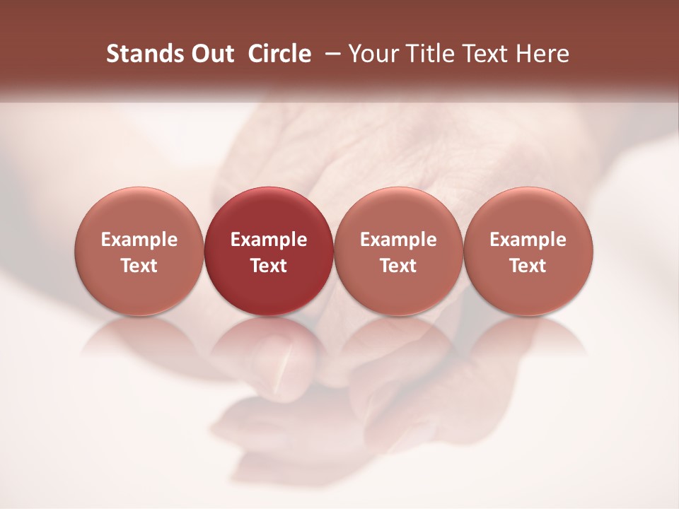 An Elderly Person Holding The Hand Of A Younger Person PowerPoint Template