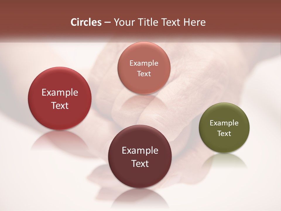 An Elderly Person Holding The Hand Of A Younger Person PowerPoint Template