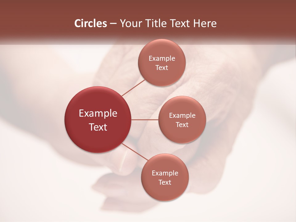 An Elderly Person Holding The Hand Of A Younger Person PowerPoint Template