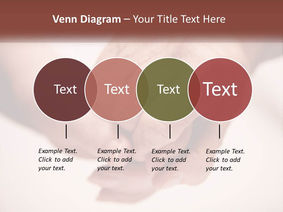 An Elderly Person Holding The Hand Of A Younger Person PowerPoint Template