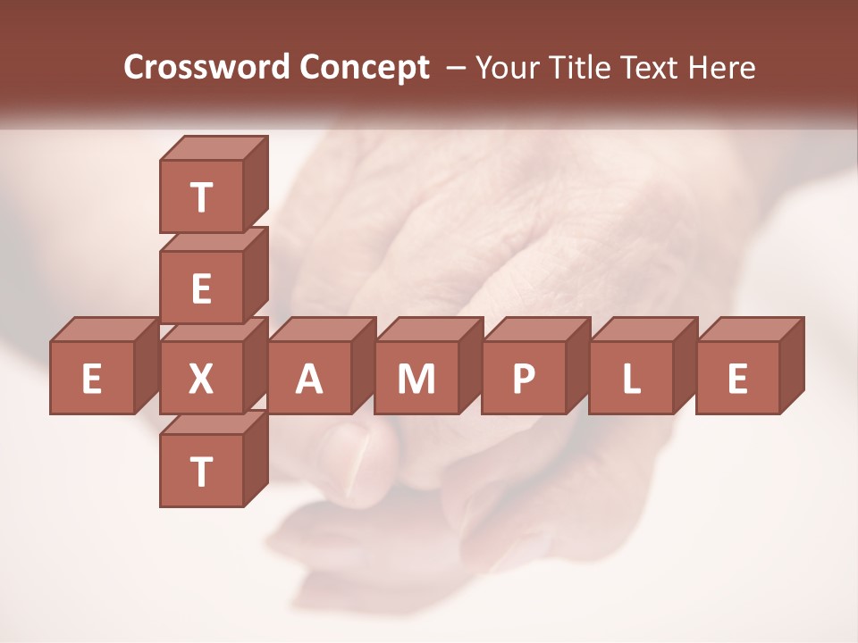 An Elderly Person Holding The Hand Of A Younger Person PowerPoint Template