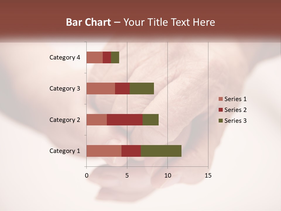 An Elderly Person Holding The Hand Of A Younger Person PowerPoint Template