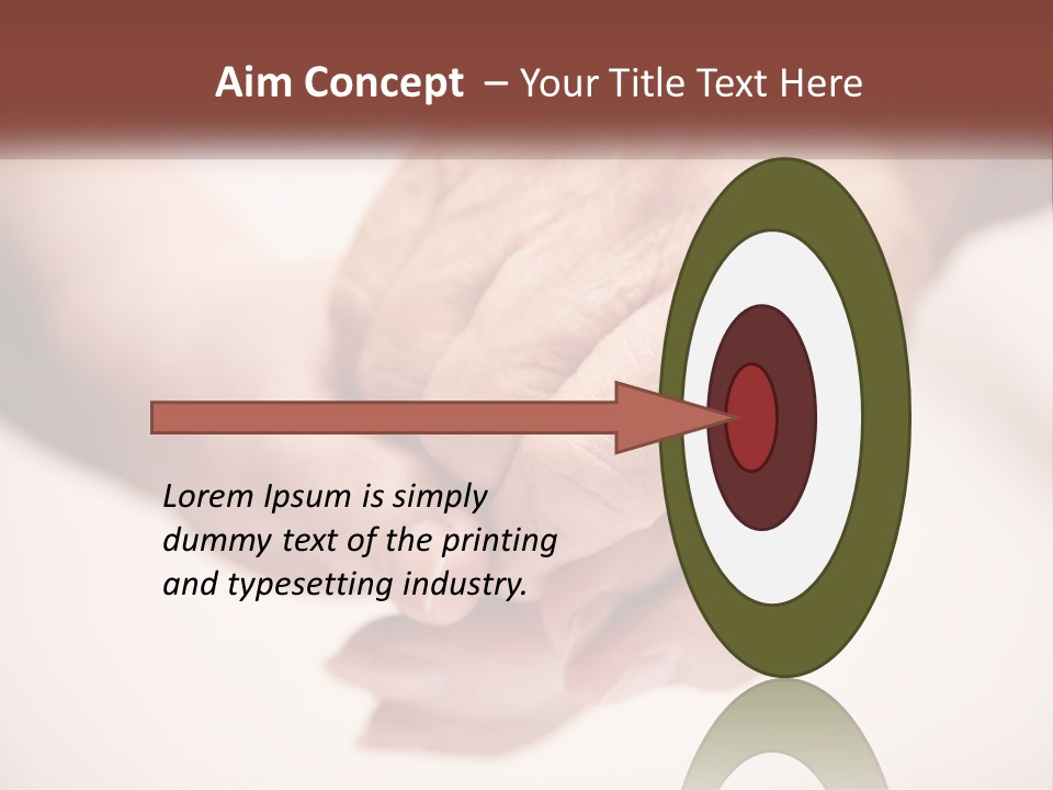 An Elderly Person Holding The Hand Of A Younger Person PowerPoint Template