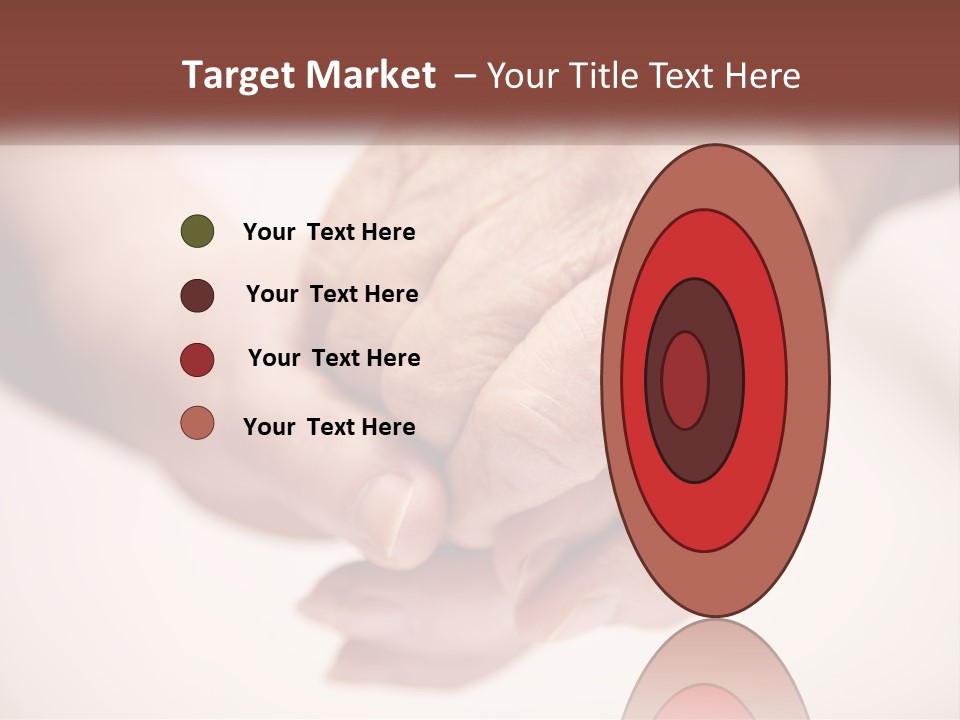 An Elderly Person Holding The Hand Of A Younger Person PowerPoint Template