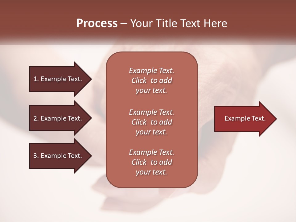 An Elderly Person Holding The Hand Of A Younger Person PowerPoint Template