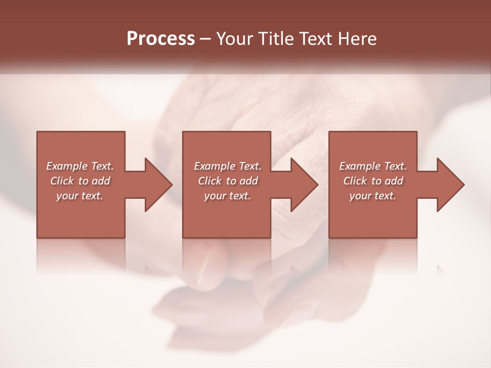 An Elderly Person Holding The Hand Of A Younger Person PowerPoint Template