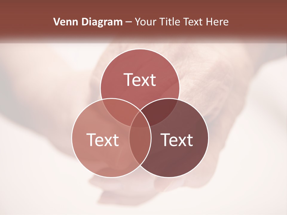 An Elderly Person Holding The Hand Of A Younger Person PowerPoint Template