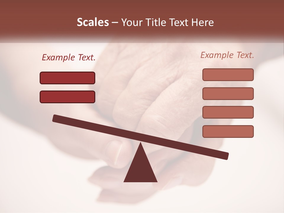 An Elderly Person Holding The Hand Of A Younger Person PowerPoint Template