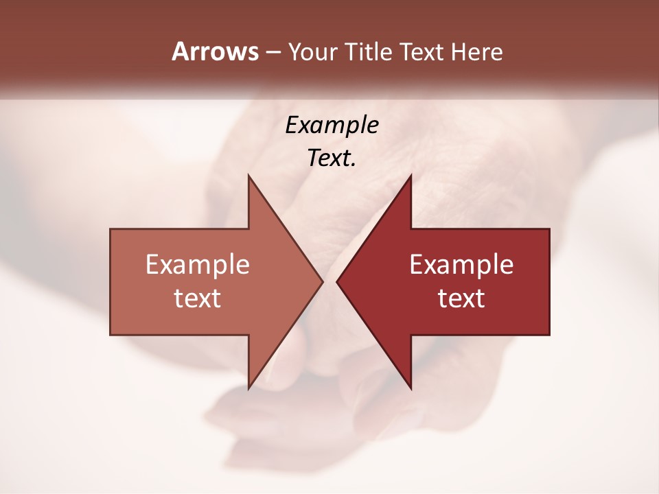 An Elderly Person Holding The Hand Of A Younger Person PowerPoint Template