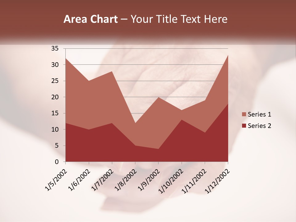 An Elderly Person Holding The Hand Of A Younger Person PowerPoint Template
