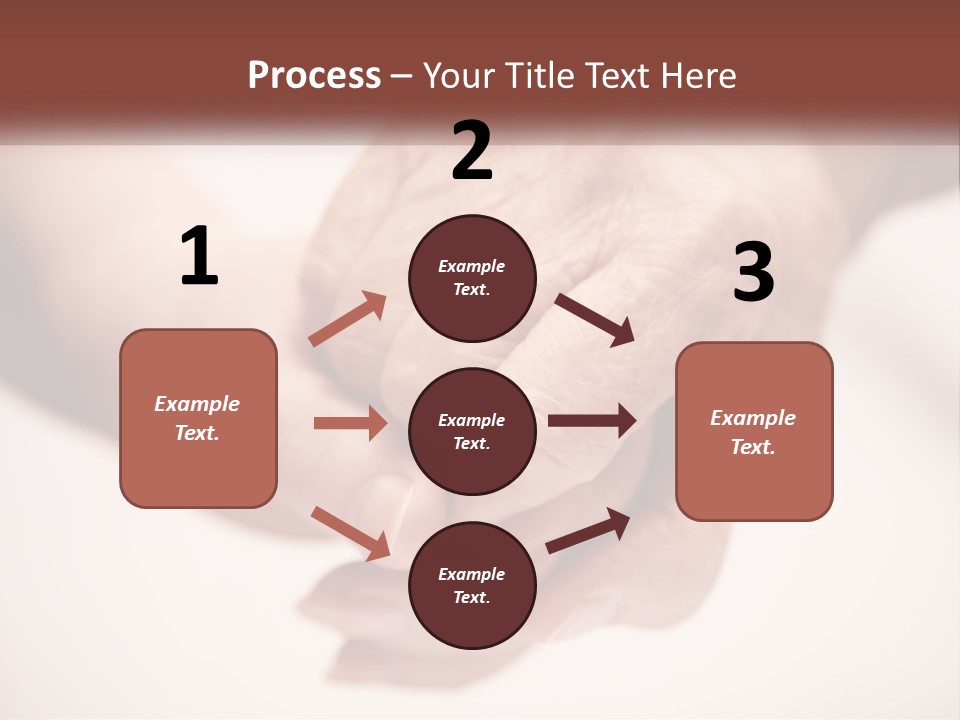 An Elderly Person Holding The Hand Of A Younger Person PowerPoint Template