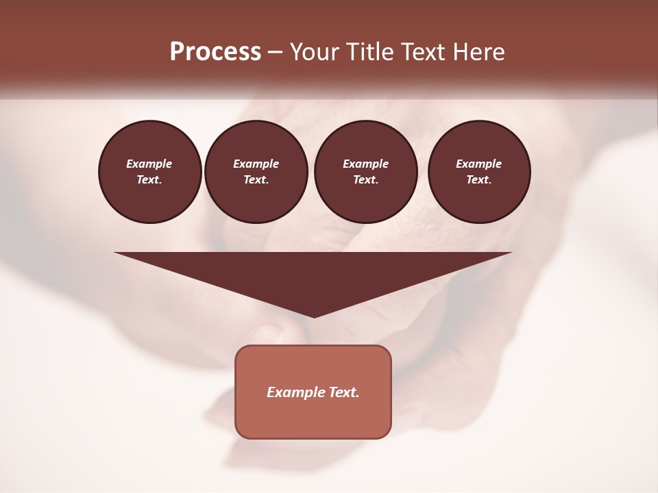 An Elderly Person Holding The Hand Of A Younger Person PowerPoint Template