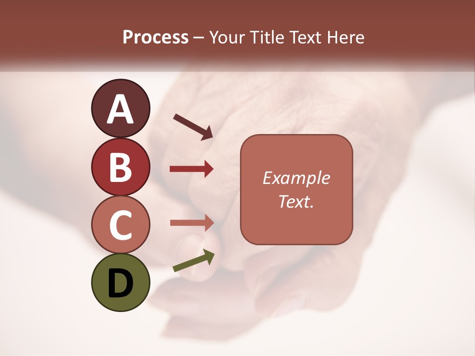 An Elderly Person Holding The Hand Of A Younger Person PowerPoint Template