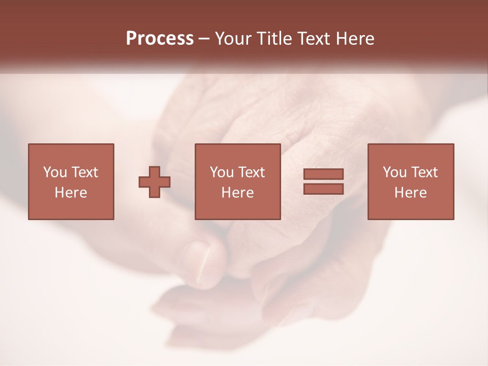 An Elderly Person Holding The Hand Of A Younger Person PowerPoint Template