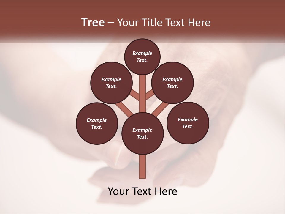 An Elderly Person Holding The Hand Of A Younger Person PowerPoint Template