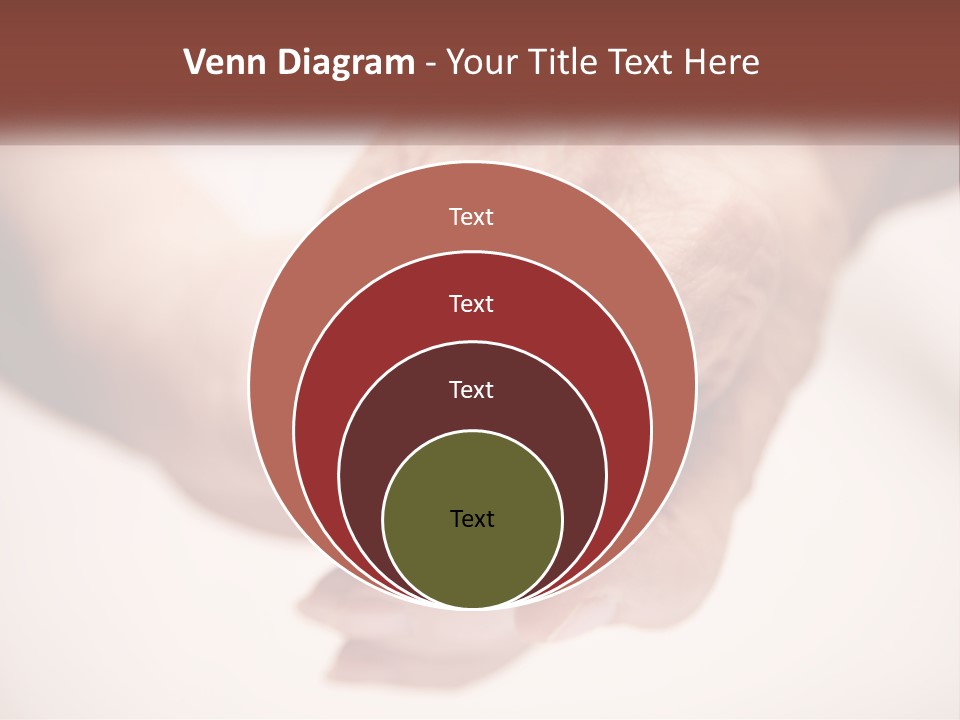An Elderly Person Holding The Hand Of A Younger Person PowerPoint Template