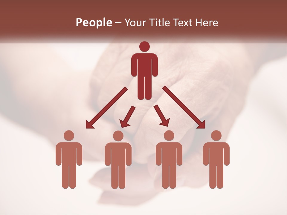 An Elderly Person Holding The Hand Of A Younger Person PowerPoint Template