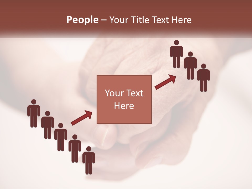 An Elderly Person Holding The Hand Of A Younger Person PowerPoint Template