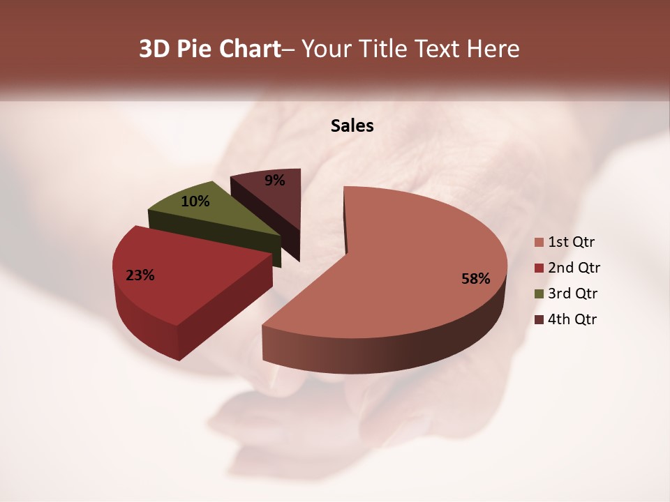 An Elderly Person Holding The Hand Of A Younger Person PowerPoint Template