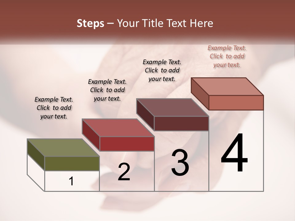 An Elderly Person Holding The Hand Of A Younger Person PowerPoint Template