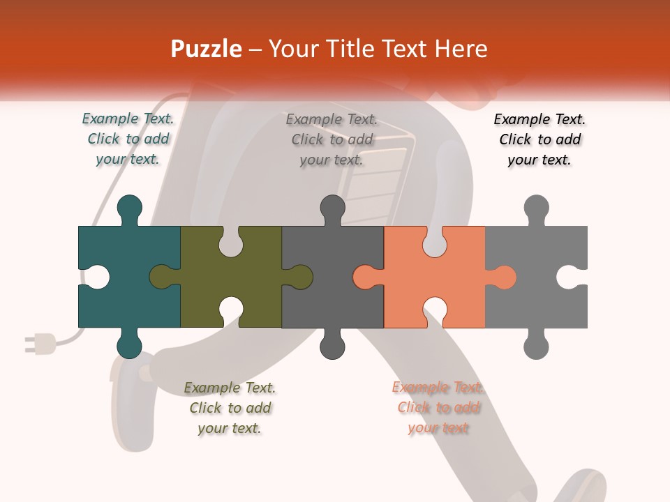 A Cartoon Man Running With A Computer On His Back PowerPoint Template