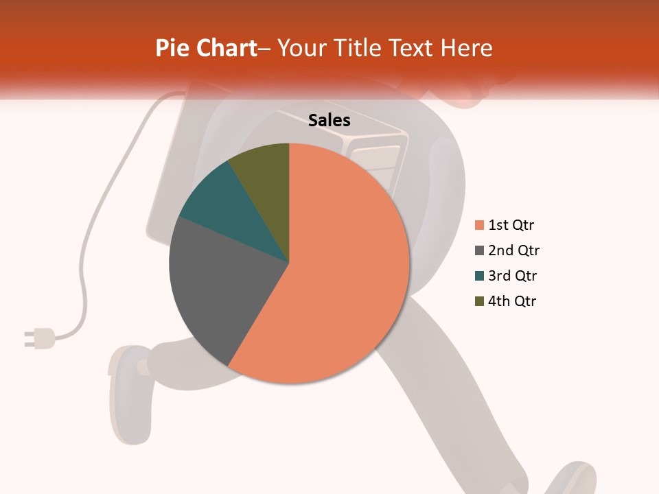 A Cartoon Man Running With A Computer On His Back PowerPoint Template