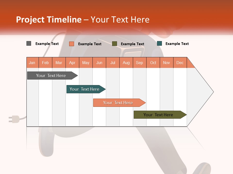 A Cartoon Man Running With A Computer On His Back PowerPoint Template