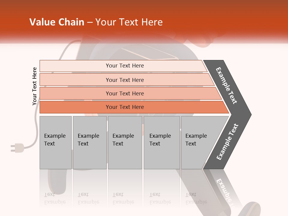 A Cartoon Man Running With A Computer On His Back PowerPoint Template
