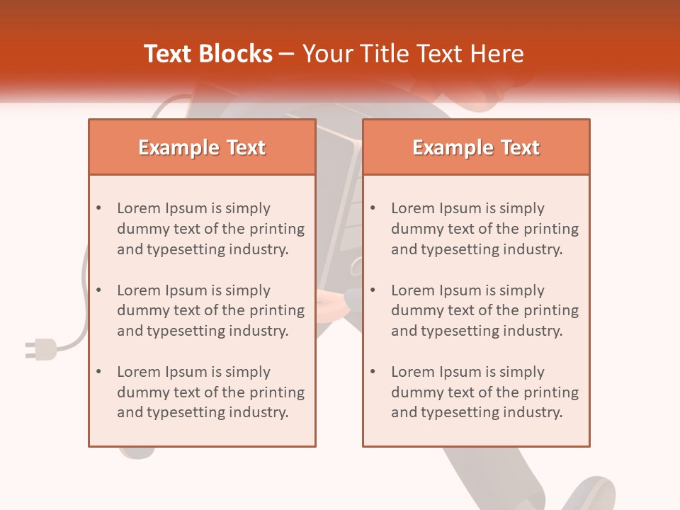 A Cartoon Man Running With A Computer On His Back PowerPoint Template