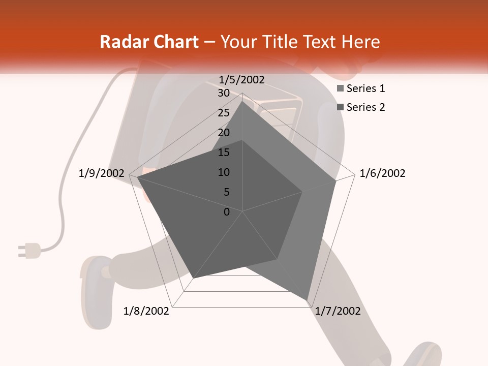 A Cartoon Man Running With A Computer On His Back PowerPoint Template