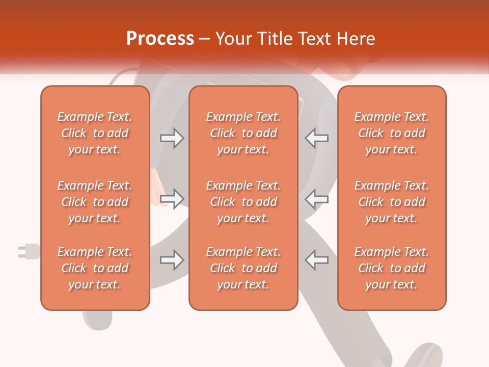 A Cartoon Man Running With A Computer On His Back PowerPoint Template