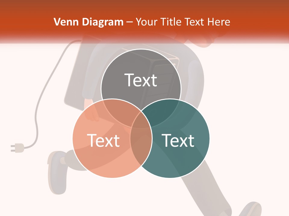 A Cartoon Man Running With A Computer On His Back PowerPoint Template