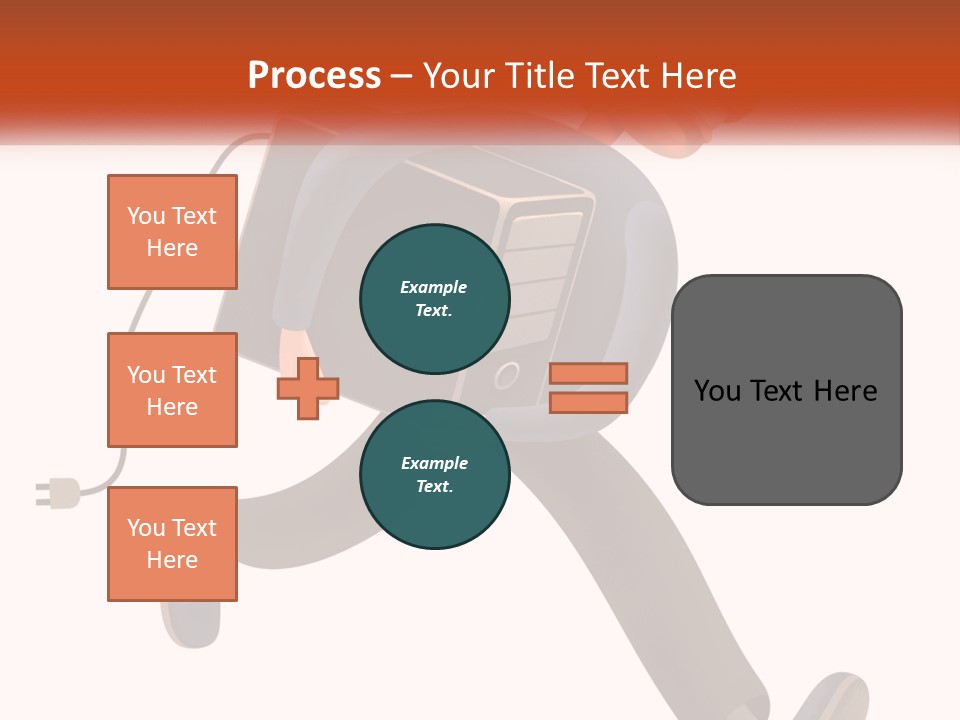 A Cartoon Man Running With A Computer On His Back PowerPoint Template