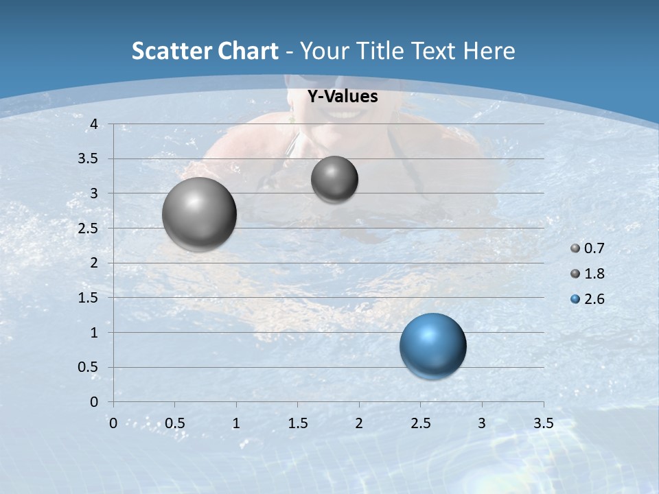 A Woman Swimming In A Pool With Sunglasses On PowerPoint Template