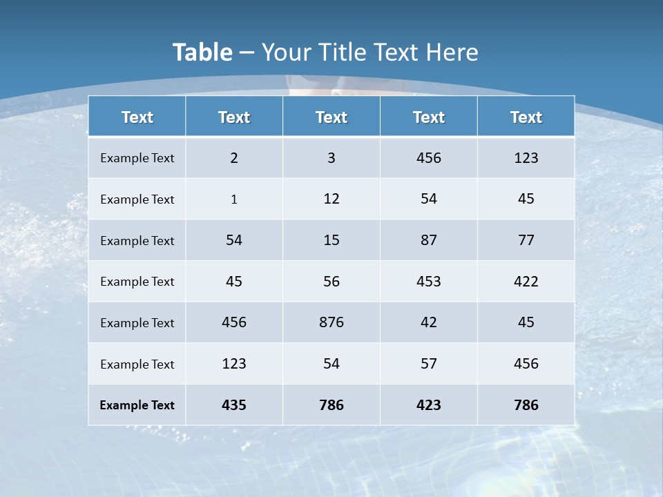 A Woman Swimming In A Pool With Sunglasses On PowerPoint Template