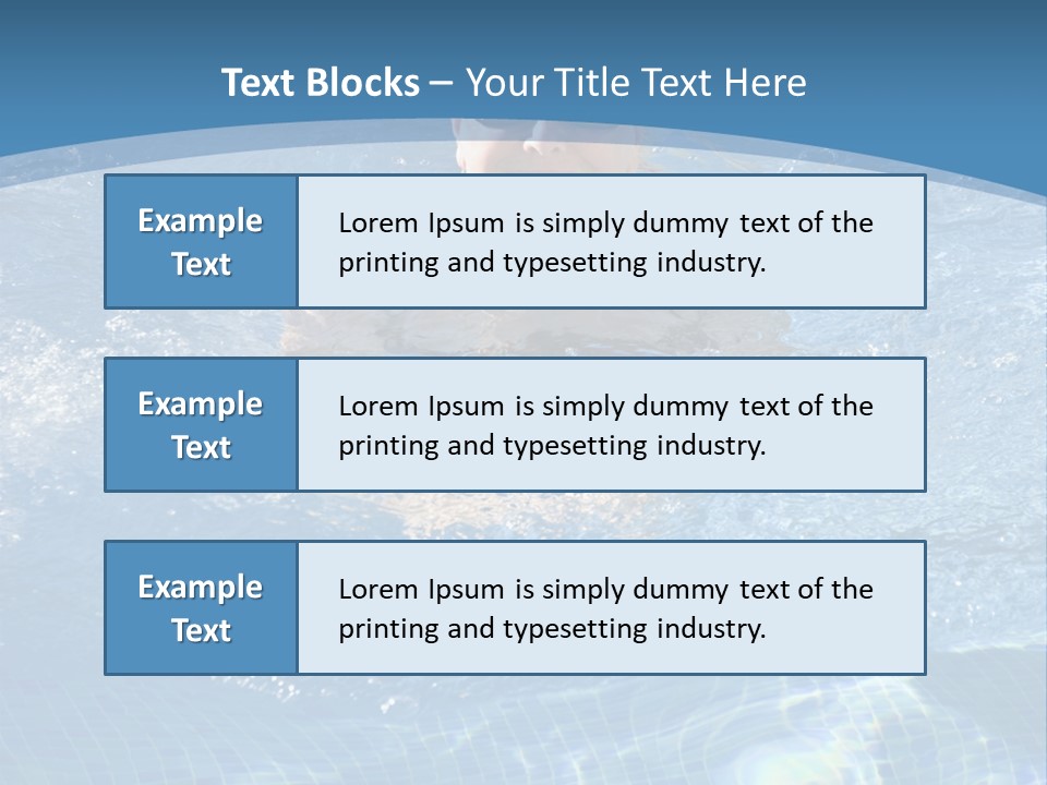 A Woman Swimming In A Pool With Sunglasses On PowerPoint Template