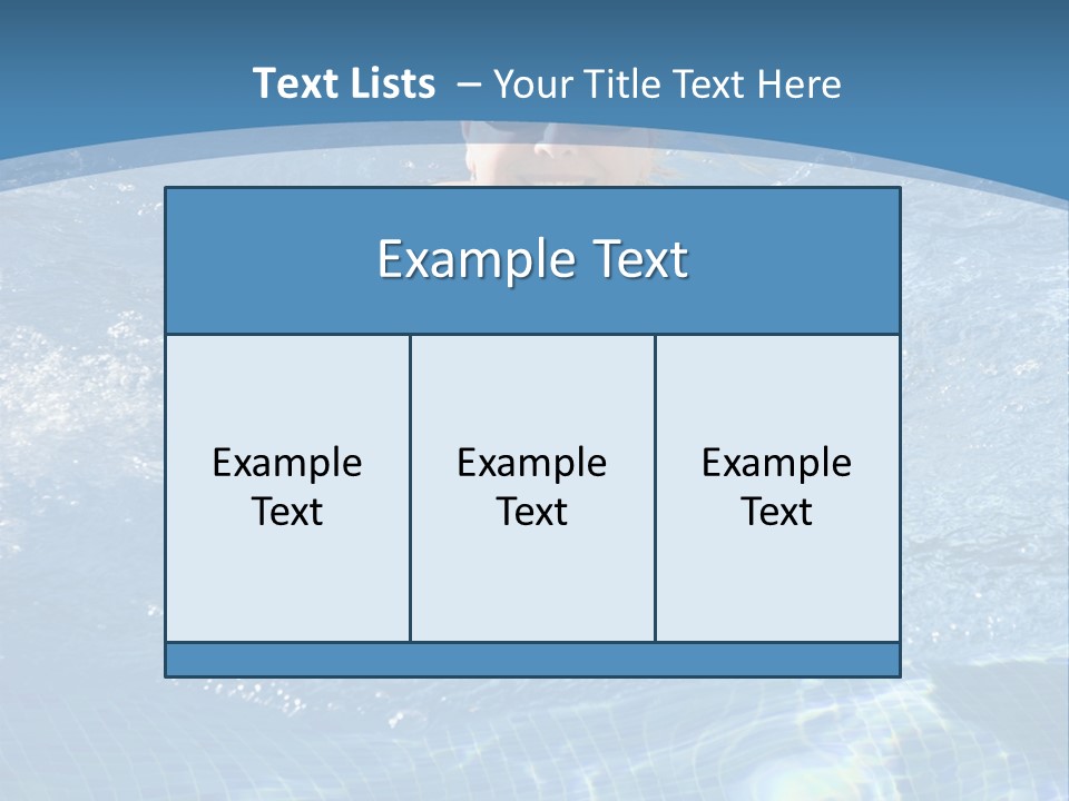 A Woman Swimming In A Pool With Sunglasses On PowerPoint Template