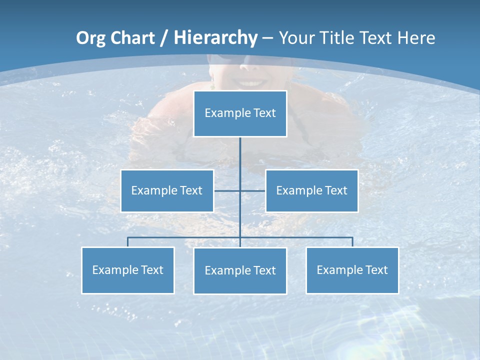 A Woman Swimming In A Pool With Sunglasses On PowerPoint Template