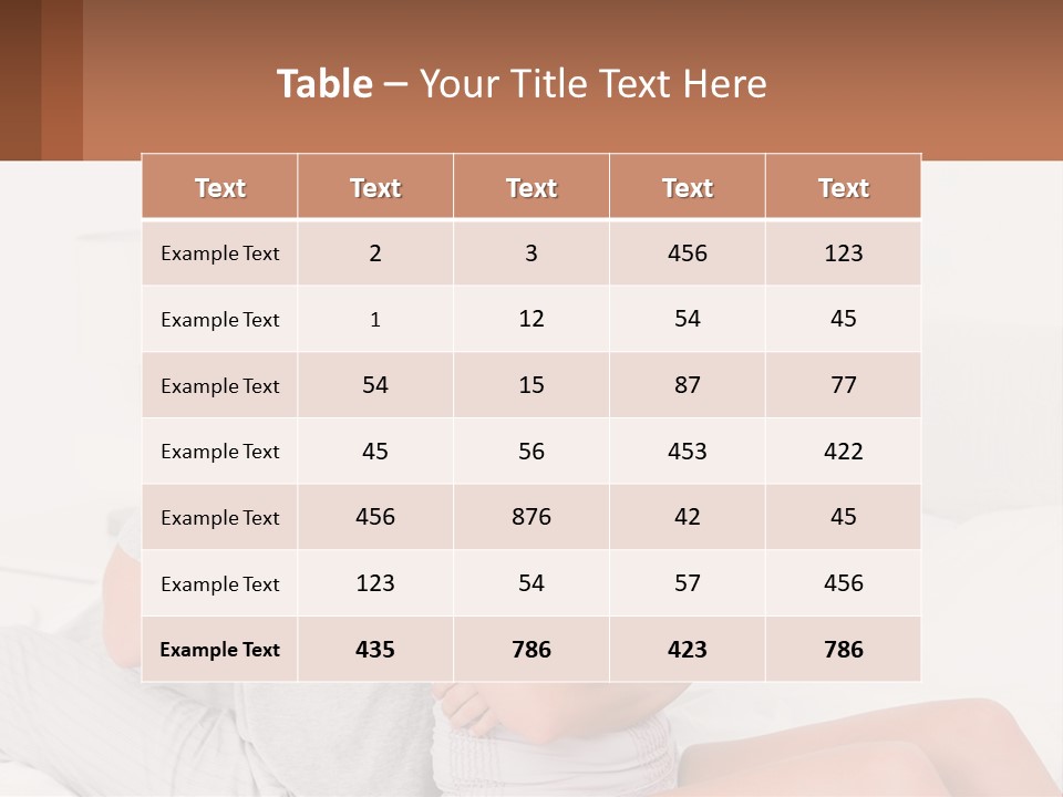 A Man And A Woman Sitting On A Bed PowerPoint Template