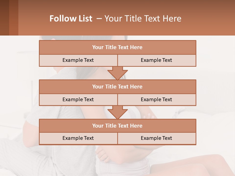 A Man And A Woman Sitting On A Bed PowerPoint Template