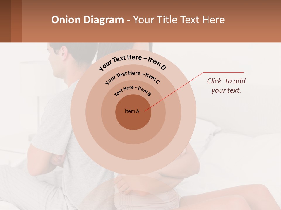 A Man And A Woman Sitting On A Bed PowerPoint Template