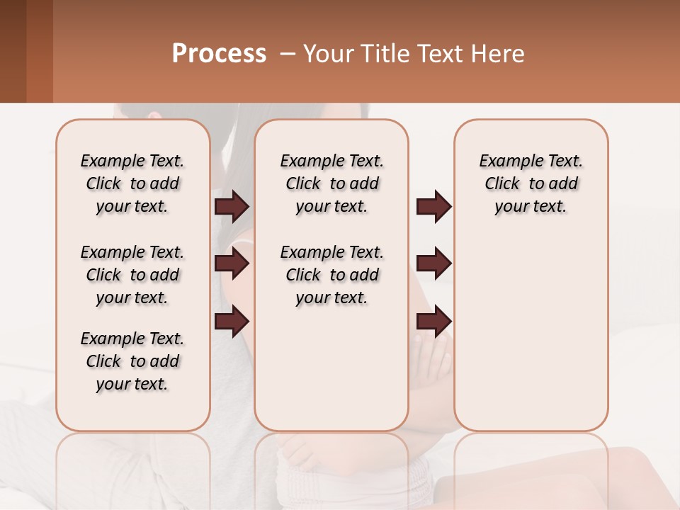 A Man And A Woman Sitting On A Bed PowerPoint Template