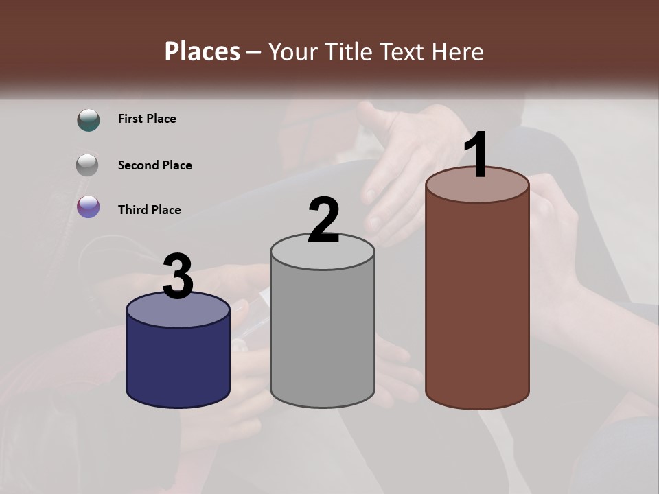 A Group Of People Sitting Next To Each Other PowerPoint Template
